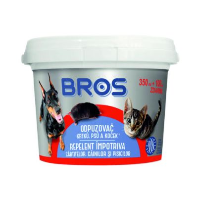 Repelent impotriva cartitelor, cainilor si pisicilor, Bros, 450 ml