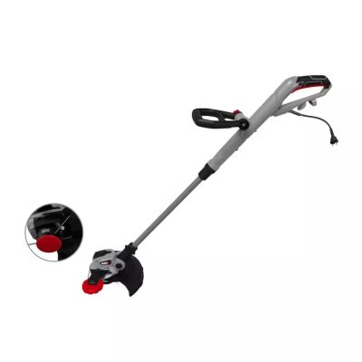 Trimmer electric pentru margini de gazon, Dedra, 550W, latime 30cm, viteza 10000RPM, maner telescop si rola de ghidaj
